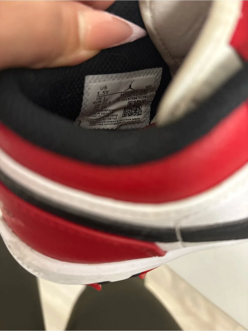 Nike Red White Black Cleat Sneakers